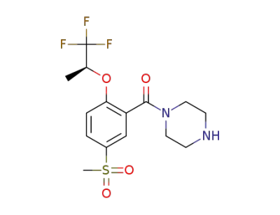 1-{5-methanesulfonyl-2-[(1S)-2,2,2-trifluoro-1-methylethoxy]benzoyl}piperazine